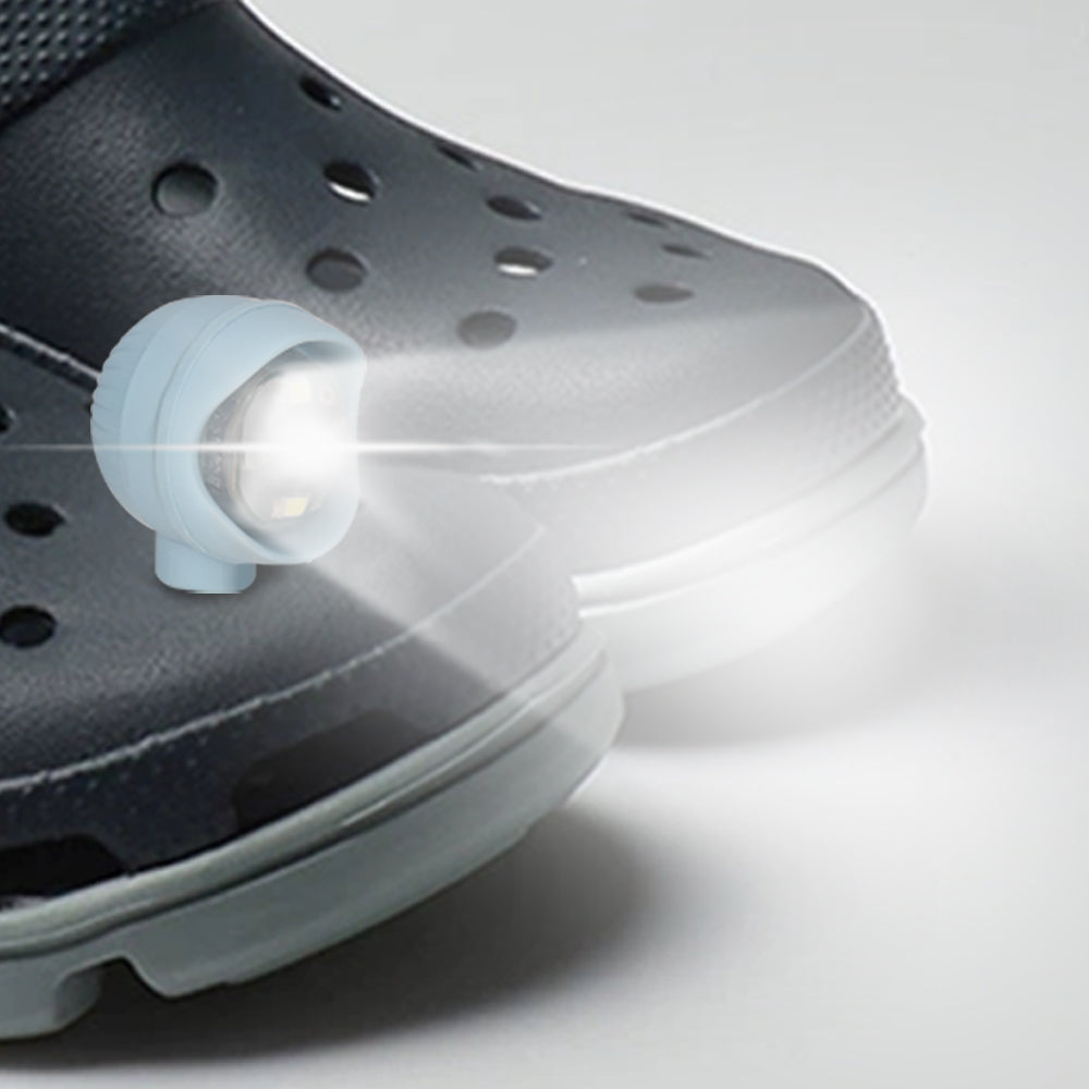 LED Shoe Charms Lights, PVC Accessories for Night Walks, Dog Walks, Safety Running, Light Modes Glowing Shoe Decoration