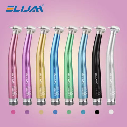 Colorful Dental High Speed Handpiece with Push Button and Air Turbine Spray