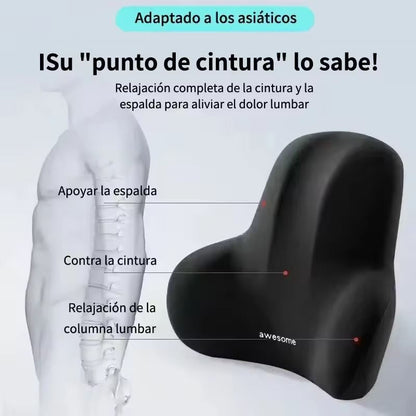 Memory Foam Lumbar Support Cushion For Office Chairs Car Seats And Postpartum Relief 2