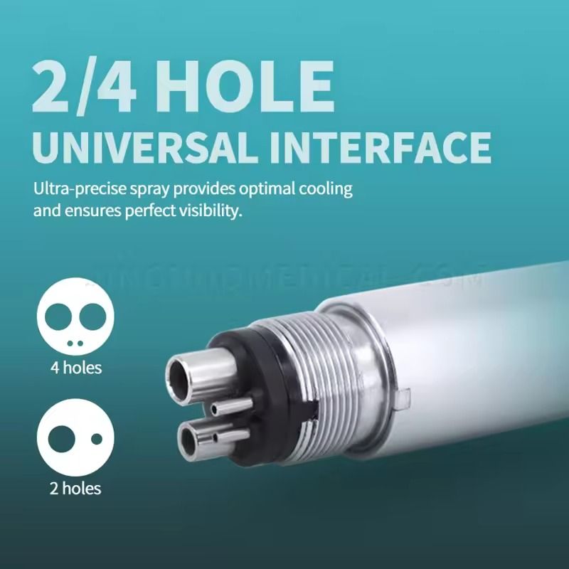 LED Dental High Speed Handpiece With Push Button And Triple Water Spray 2