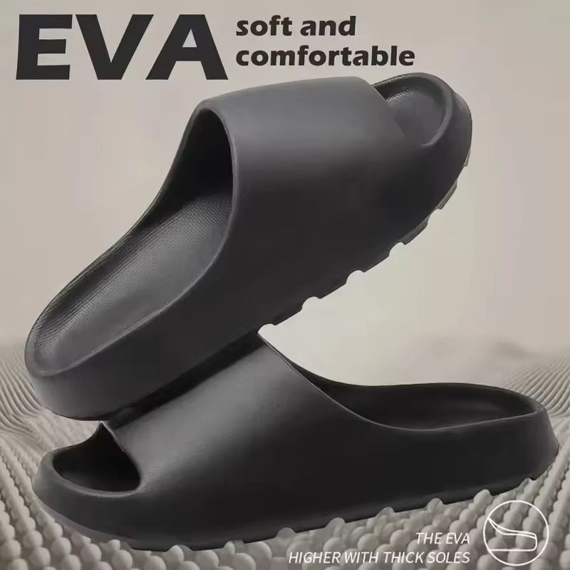 Unisex Cloud Slide Sandals with Thick Soles and Soft EVA Cushioning