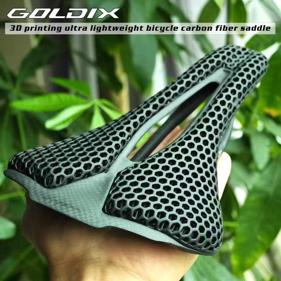 3D Printed Carbon Bike Saddle Ultra Lightweight Cushion for Road and MTB Cycling