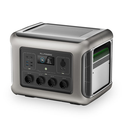 ALLPOWERS Portable Power Station R2500, Expandable to LFP Battery, 2016Wh Emergency Household & Outdoor Power Supply