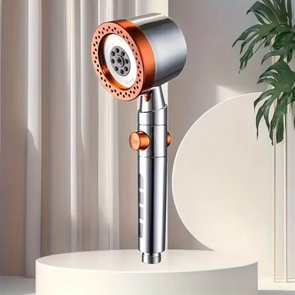 High Pressure Handheld Shower Head With Water Saving Filter And One Touch Control 8