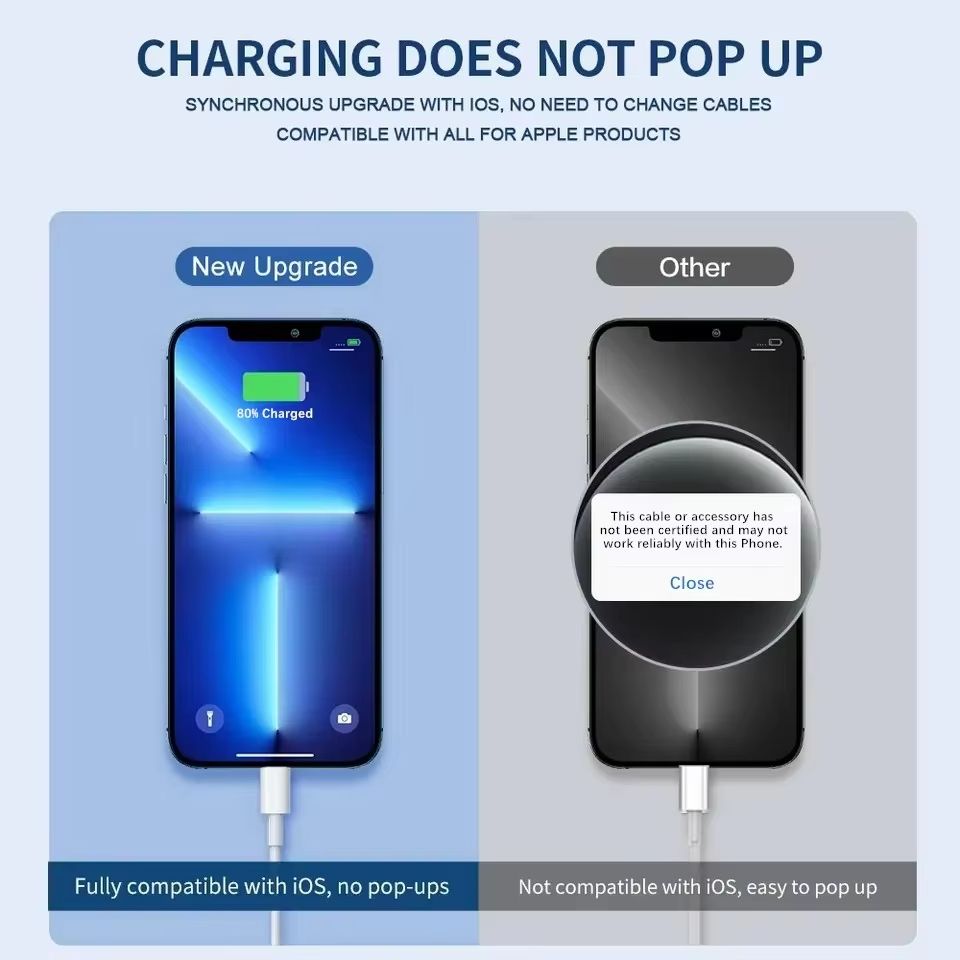 UltraCharge 35W PD Fast Charging USB C To Lightning Cable 1m 15m 2m 3m 1