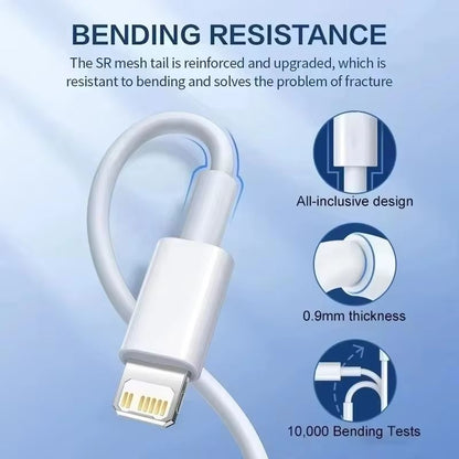 UltraCharge 35W PD Fast Charging USB C To Lightning Cable 1m 15m 2m 3m 3
