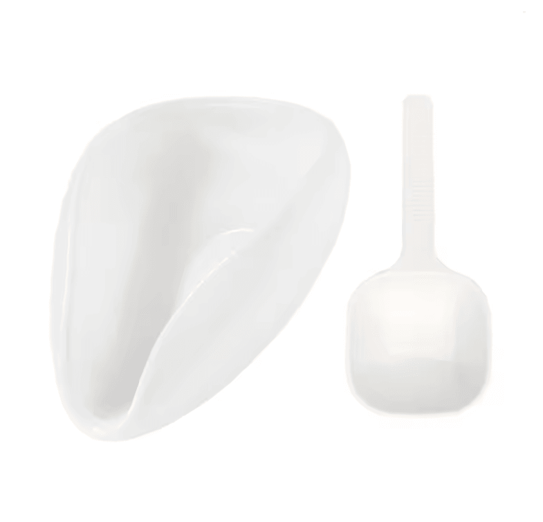 FLYMUYU Precision Coffee Dosing Cup And Ceramic Tray Set With Static Reduction Spray 4