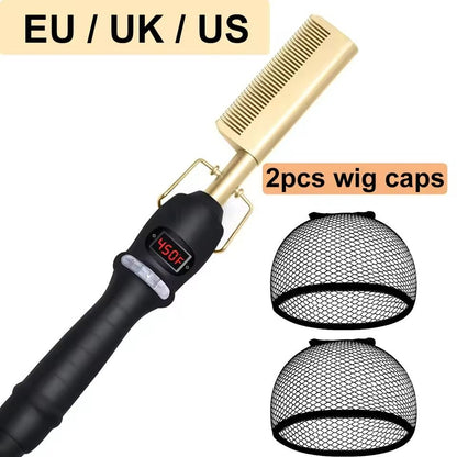 Electric Heating Curling Comb For Dry And Wet Hair With Straightening And Styling Function 9