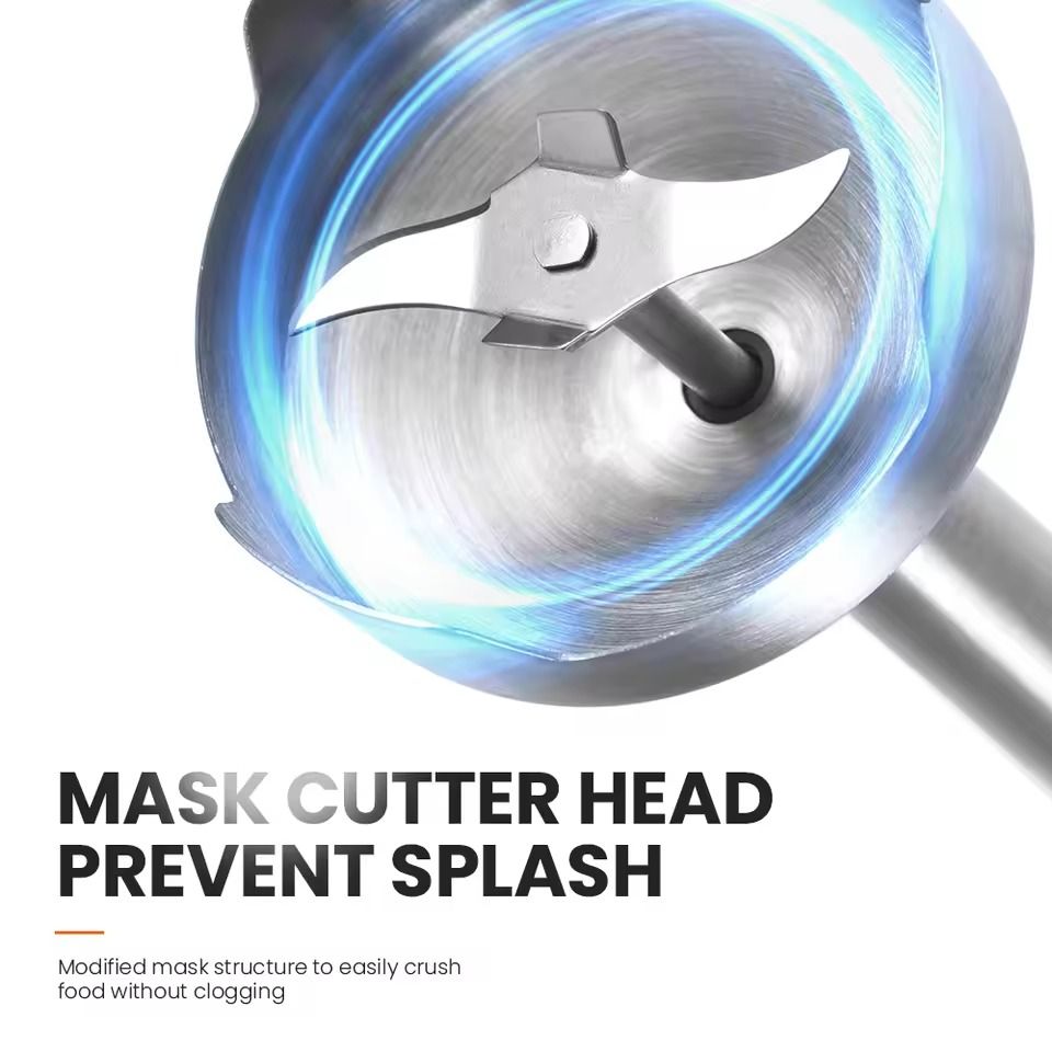 MIUI 4 In 1 Hand Immersion Blender With Food Processor And Whisk Attachments 3