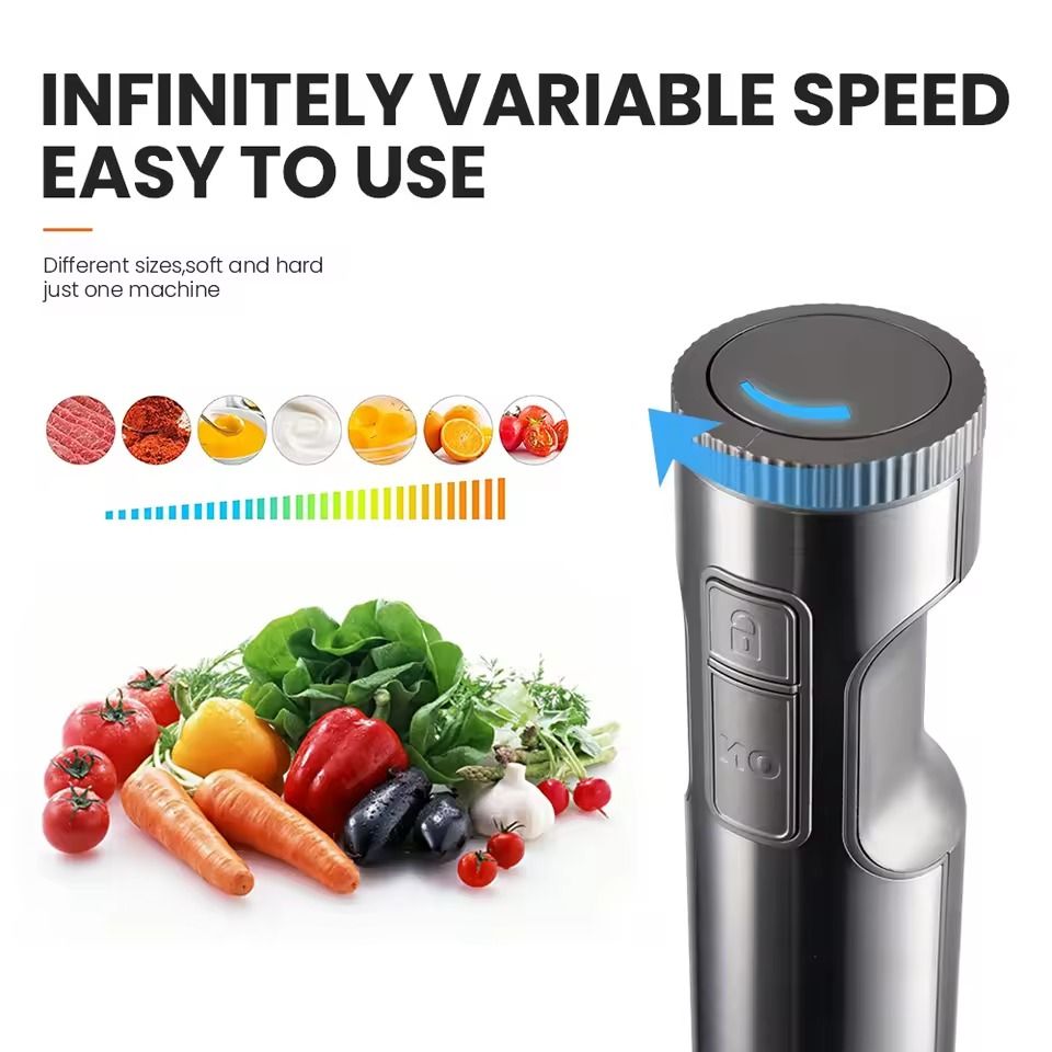 MIUI 4 In 1 Hand Immersion Blender With Food Processor And Whisk Attachments 4