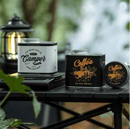 CampBrew Food Grade Coffee Bean Storage Canister  Airtight Tin For Outdoor Freshness 2