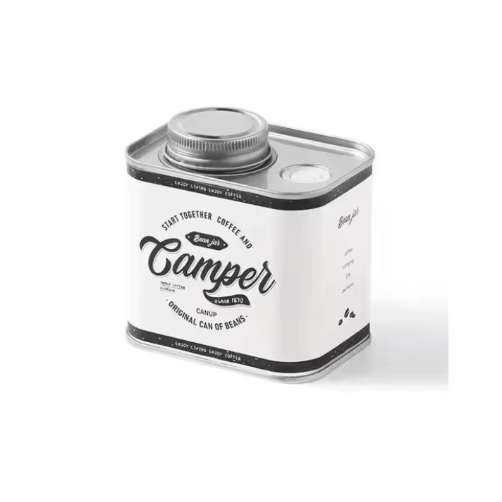 CampBrew Food Grade Coffee Bean Storage Canister  Airtight Tin For Outdoor Freshness 3