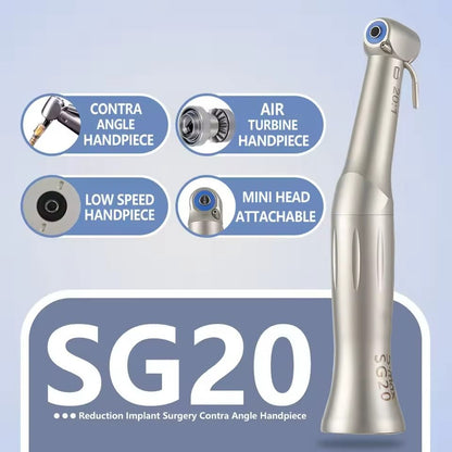 20 To 1 Reduction Dental Contra Angle Handpiece For Implant Surgery And Low Speed Procedures 1