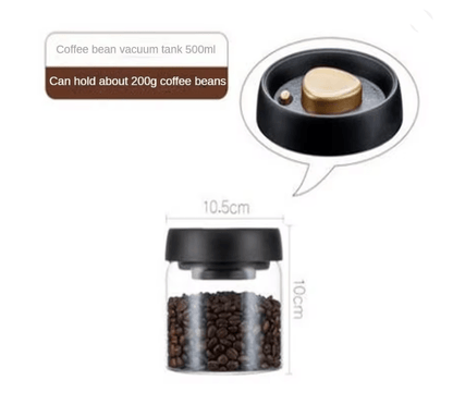 CampFresh Vacuum Sealed Glass Coffee Storage Jar 3
