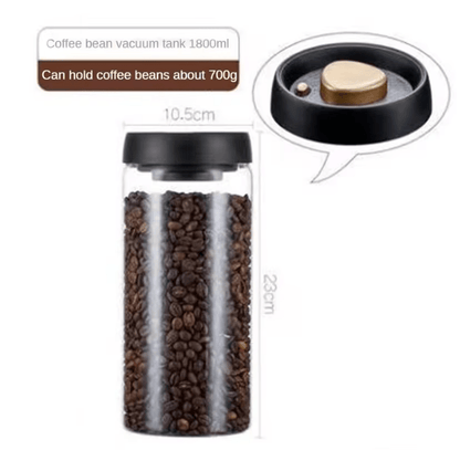CampFresh Vacuum Sealed Glass Coffee Storage Jar 5