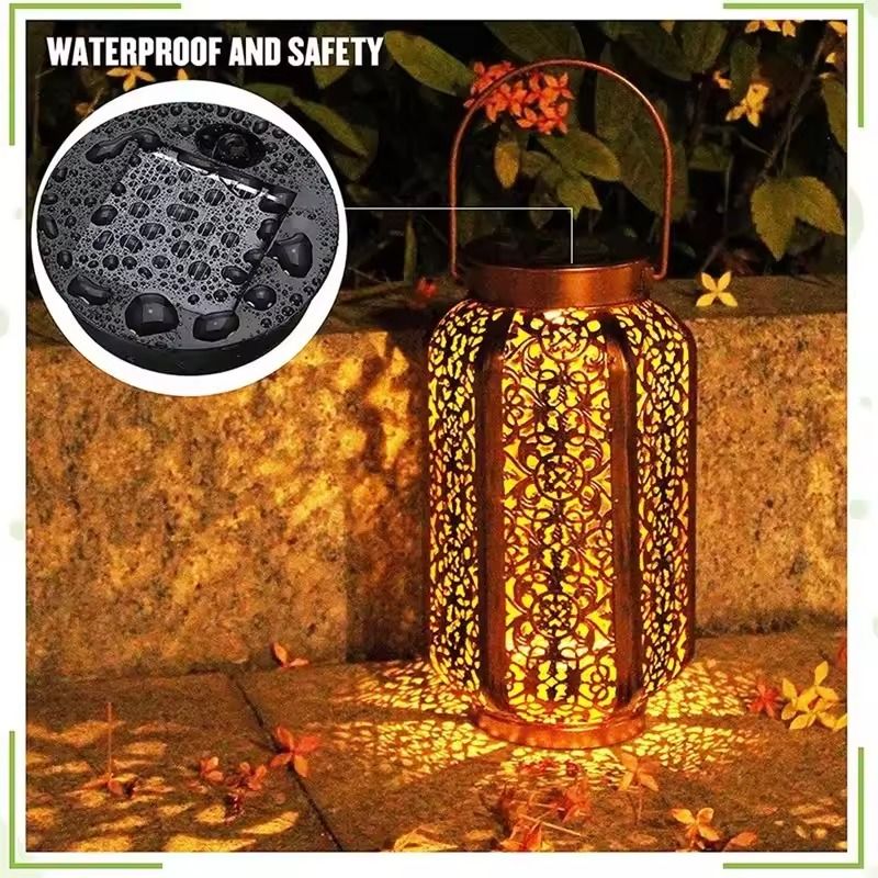 Solar Lantern Replacement Lids With LED Panel For Outdoor Hanging Lights 4