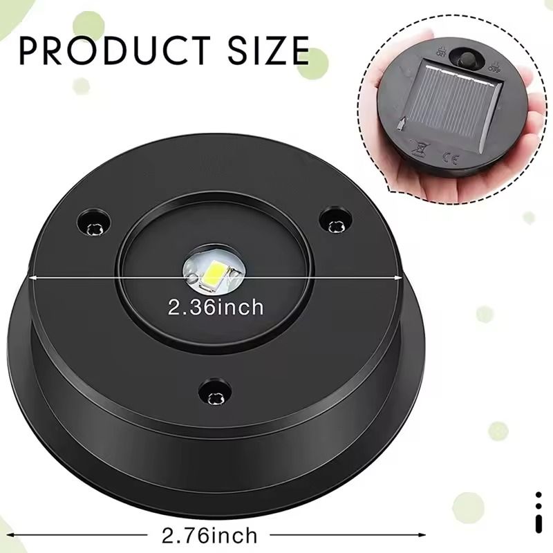 Solar Lantern Replacement Lids With LED Panel For Outdoor Hanging Lights 5