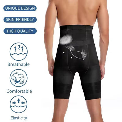 Mens High Waist Tummy Control Compression Shorts For Slimming And Core Support 2