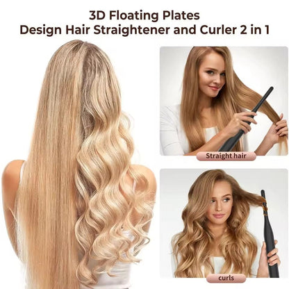 Temperature Adjustable Mini Flat Iron For Short Hair And Beard Styling 3