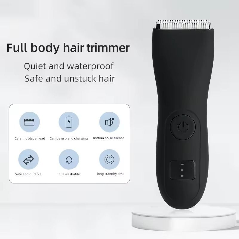 Waterproof Body Hair Trimmer For Men And Women Groin Bikini Beard And Arm Shaver 5
