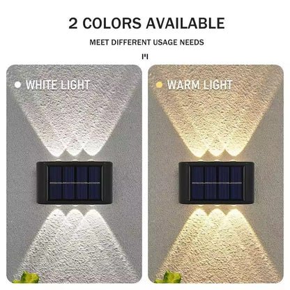 Outdoor Solar Wall Lamp With Waterproof Up And Down Lighting For Garden And Home Decor 3