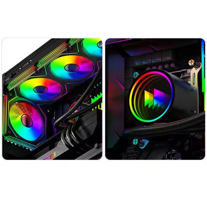360 ARGB All In One Water Cooling Radiator With Infinity Mirror And LGA1700 AM5 Support 2