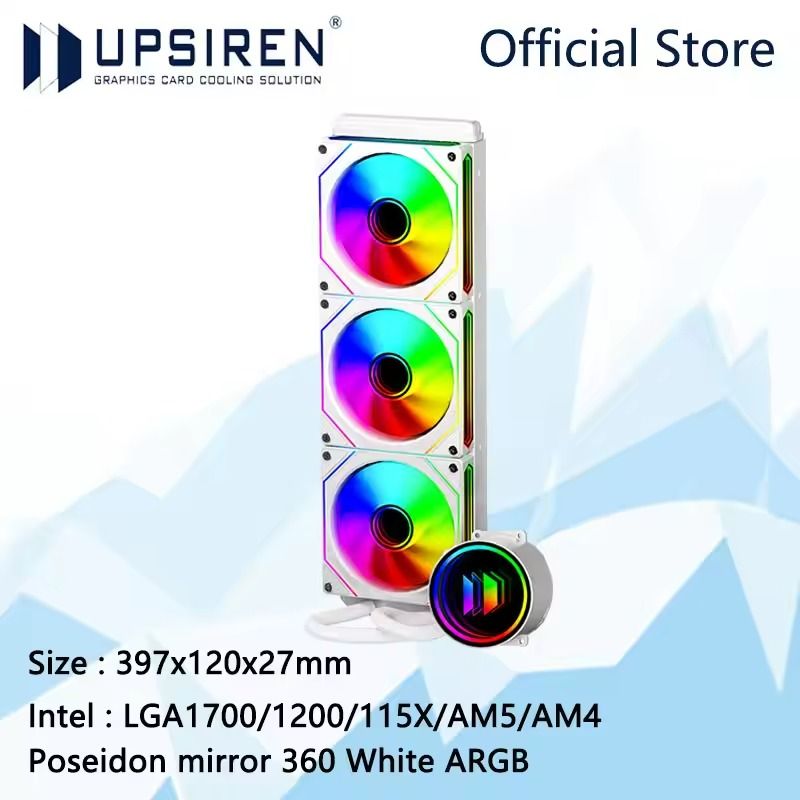 360 ARGB All In One Water Cooling Radiator With Infinity Mirror And LGA1700 AM5 Support 7