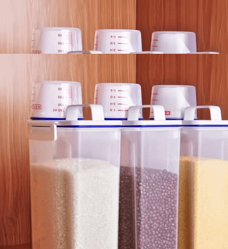 GrainGuard Airtight Rice And Grains Storage Canister With Measuring Cup 1