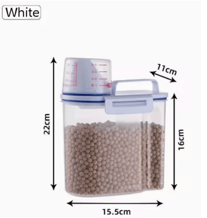 GrainGuard Airtight Rice And Grains Storage Canister With Measuring Cup 5