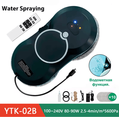 DiveDeer Smart Magnetic Window Cleaning Robot With Auto Spray 4