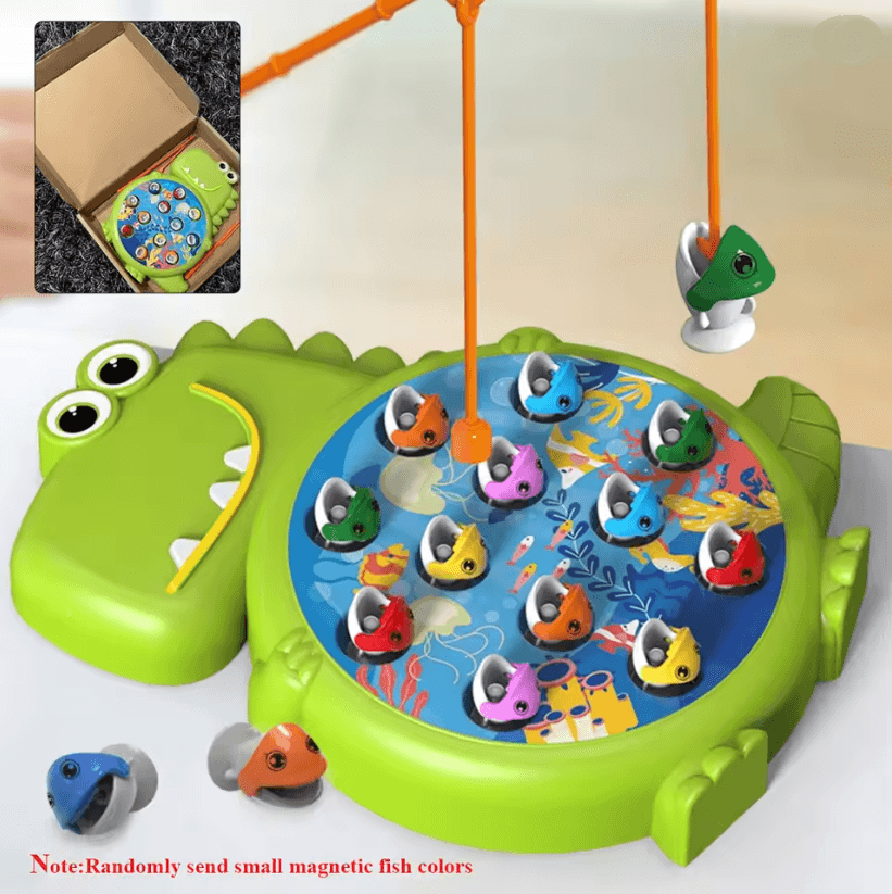 EducateCatch Dinosaur Magnetic Fishing Toy Montessori Magnetic Fishing Game