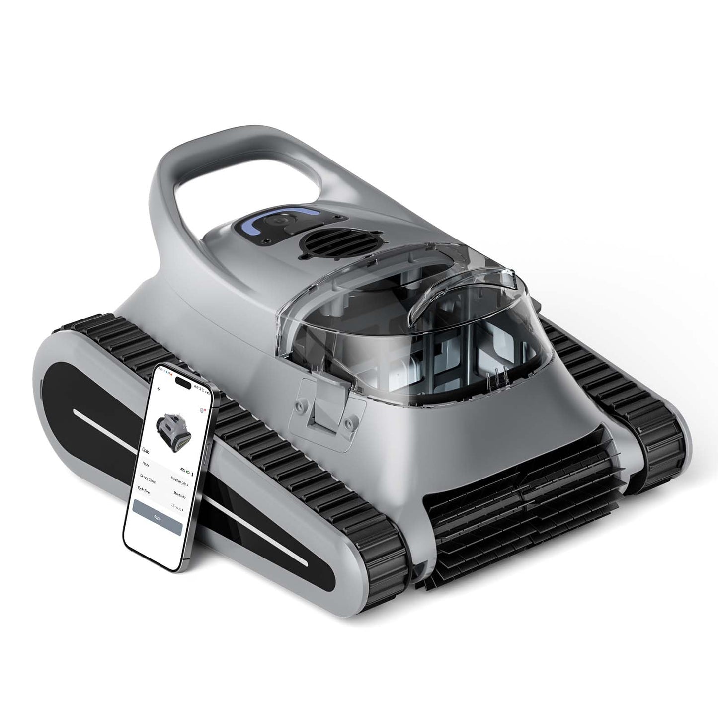 Cordless Robotic Cleaner for Inground Pools, Battery Waterline Cleaning Vacuum with Auto-Dock & Dual