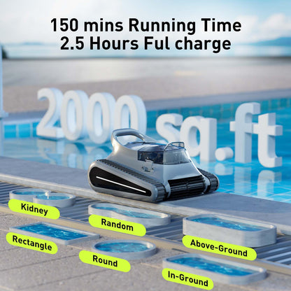 Cordless Robotic Cleaner For Inground Pools Battery Waterline Cleaning Vacuum With AutoDock  Dual 1