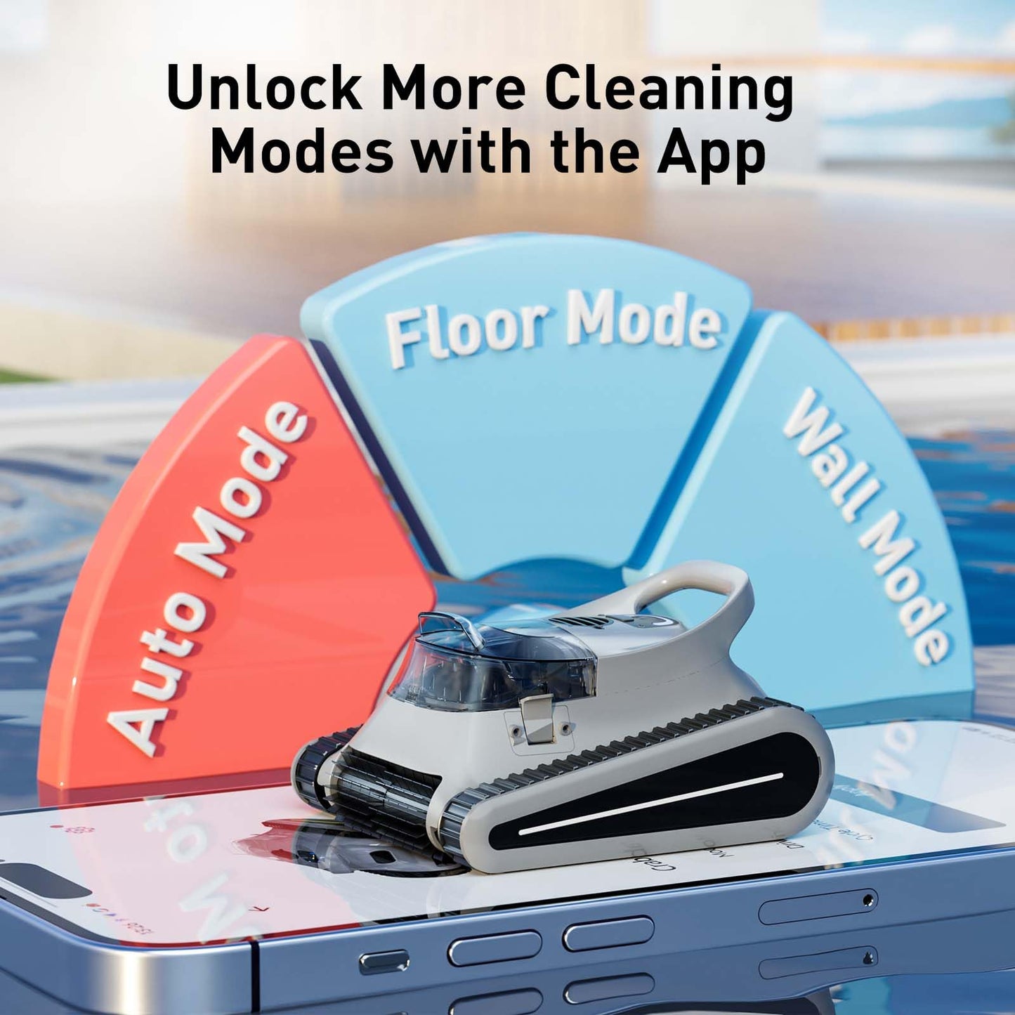 Cordless Robotic Cleaner For Inground Pools Battery Waterline Cleaning Vacuum With AutoDock  Dual 5