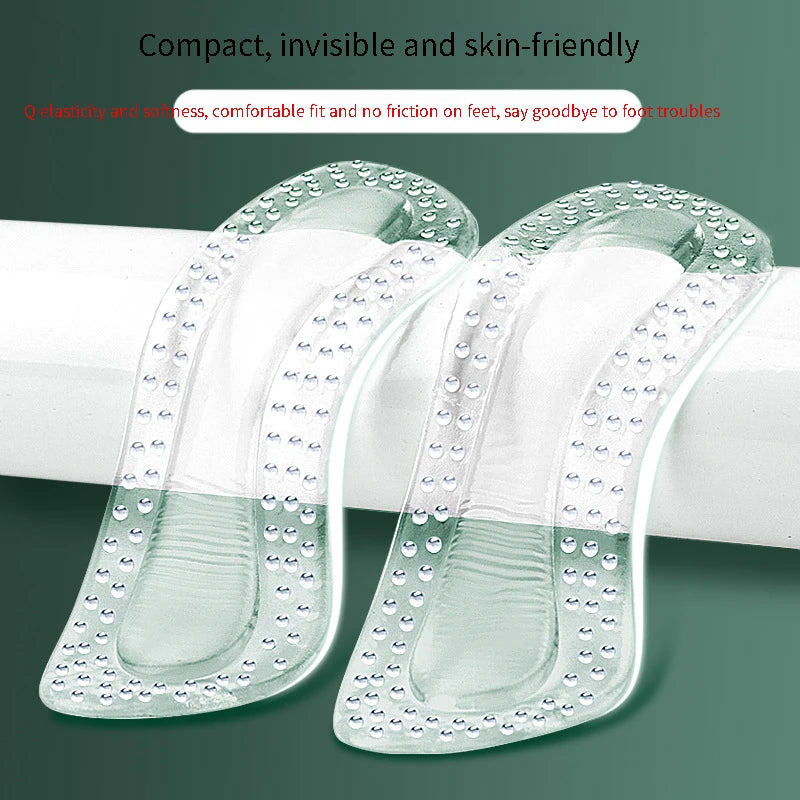 GEL Heel Protectors for Women, Silicone Non-Slip Shoe Pads, Adjustable Cushions for High Heels, Foot Care Insole