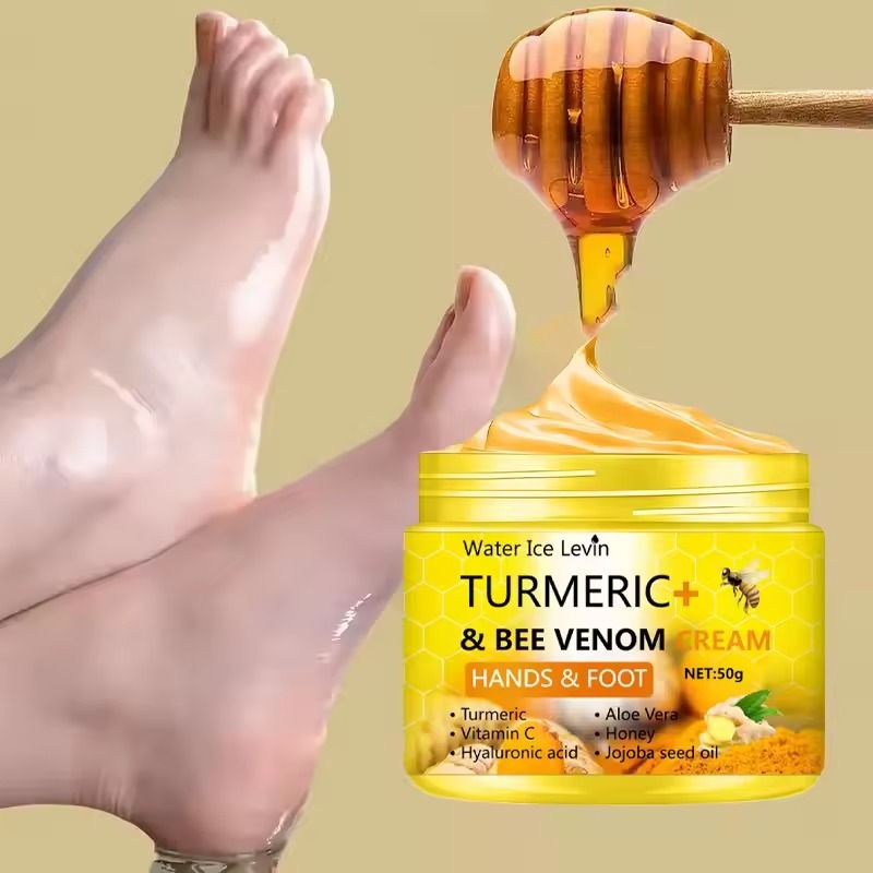 Turmeric Bee Venom Foot and Hand Repair Cream for Dry Cracked Skin