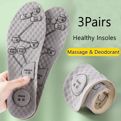Acupoint Massage Insoles for Shoes, Plantar Fasciitis Arch Support Pads for Men & Women, Deodorant Healthy Template shoe