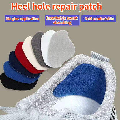 Suede Heel Protector Repair Stickers for Sports Shoes, Self-Adhesive Anti-Wear Pads & Insoles Insert for Hole Repair