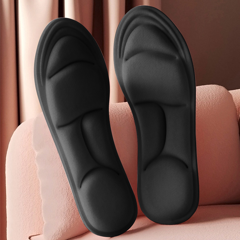 Thick 5D Massage Memory Foam Insoles, Breathable, Cushioned Shoe Inserts for High Heels, Pain Relief, All-Day Comfort