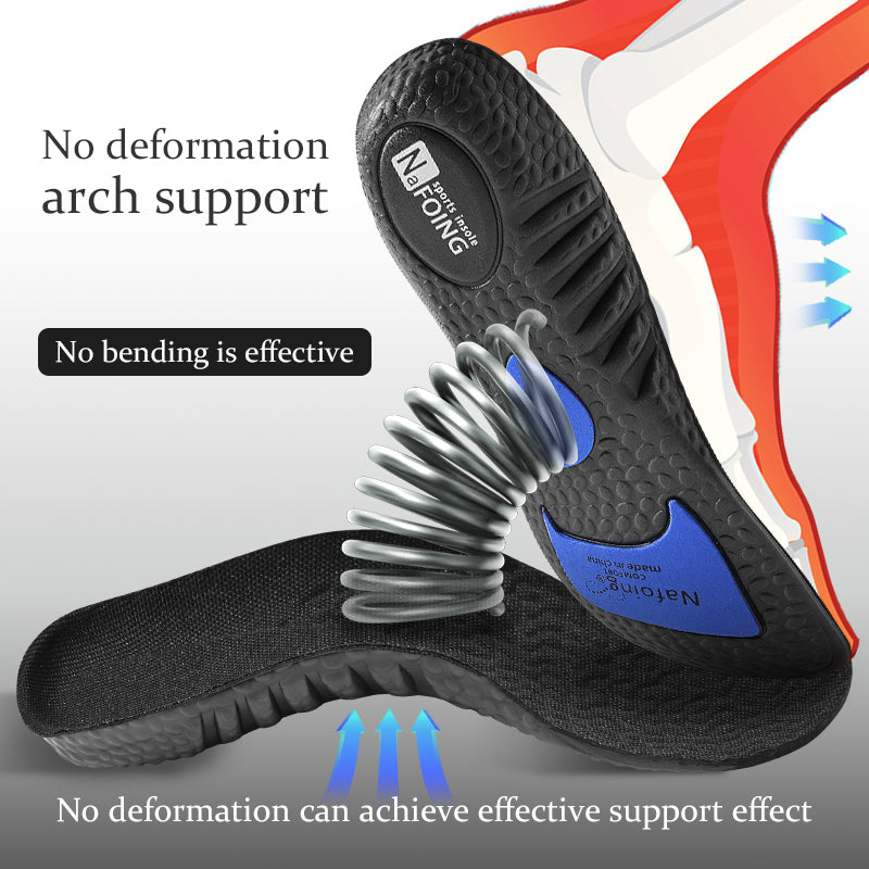 Orthotic EVA Insoles for Running Shoes, Arch Support Cushion Sole, Shock Absorption, Deodorant & Breathable Comfort Foot