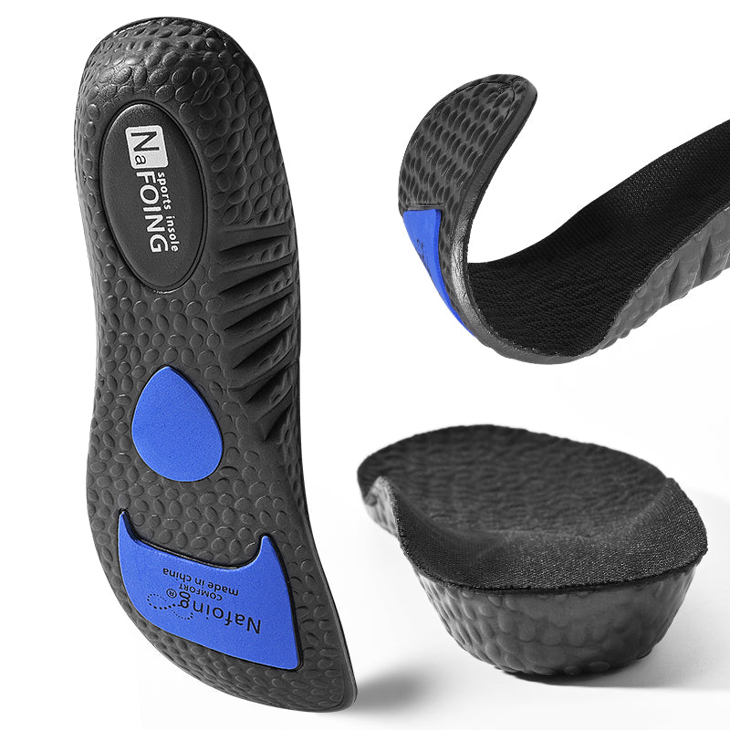 Orthotic EVA Insoles for Running Shoes, Arch Support Cushion Sole, Shock Absorption, Deodorant & Breathable Comfort Foot