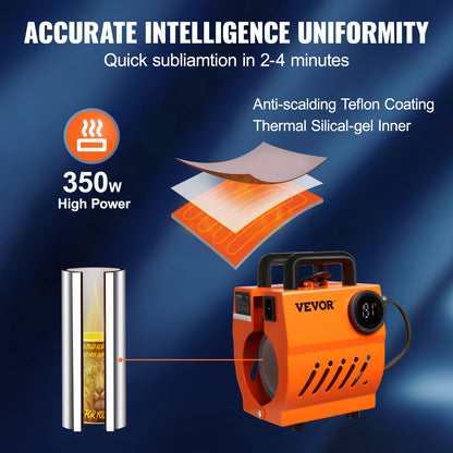 Portable Mini Mug Heat Press Mini Gift Ceramic Cup Presser, Handheld Sublimation Blanks Auto Printing Machine