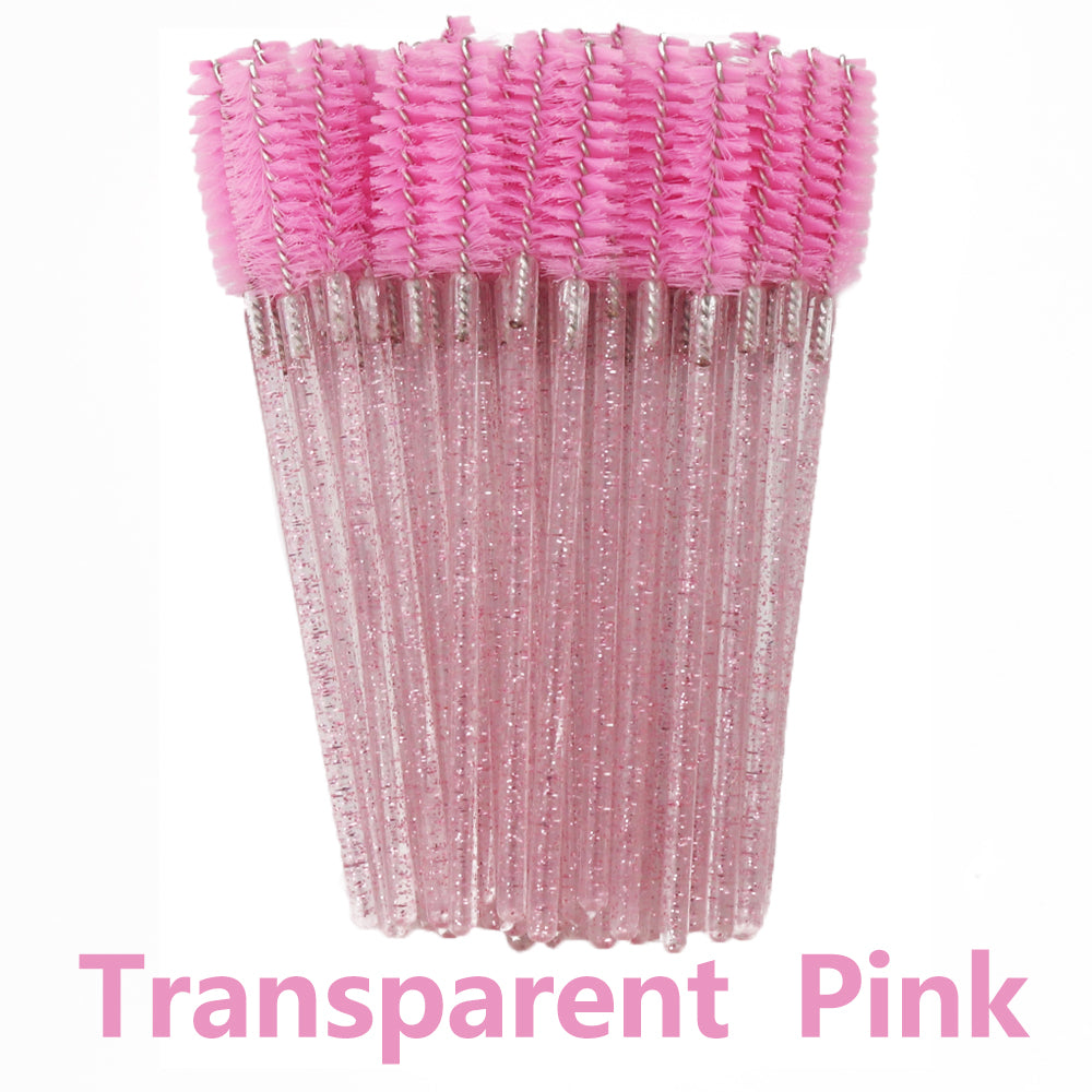 Crystal Disposable Eyelash Brushes Soft Head Mascara Wands For Lash Extensions  Eyebrow Makeup Appl 10