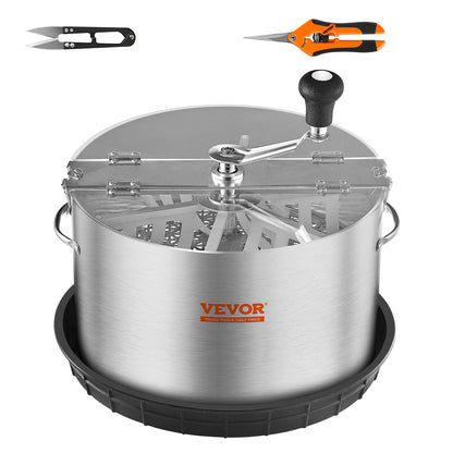 Manual Leaf Bowl Trimmer with Clear Dome and Stainless Steel Blades, Trimmer Bowl Manual Bud Trimmer