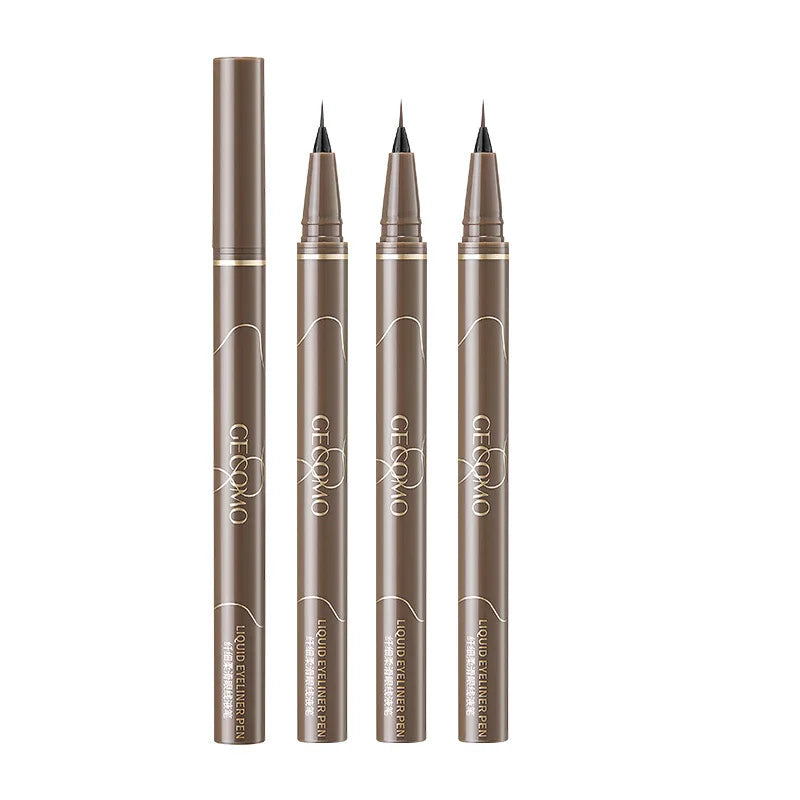 Waterproof Ultra Thin Eyeliner Pen for Lower Eyelash, Black Brown Lying Silkworm Eye Liner Pencil, Smooth & Long-Lasting