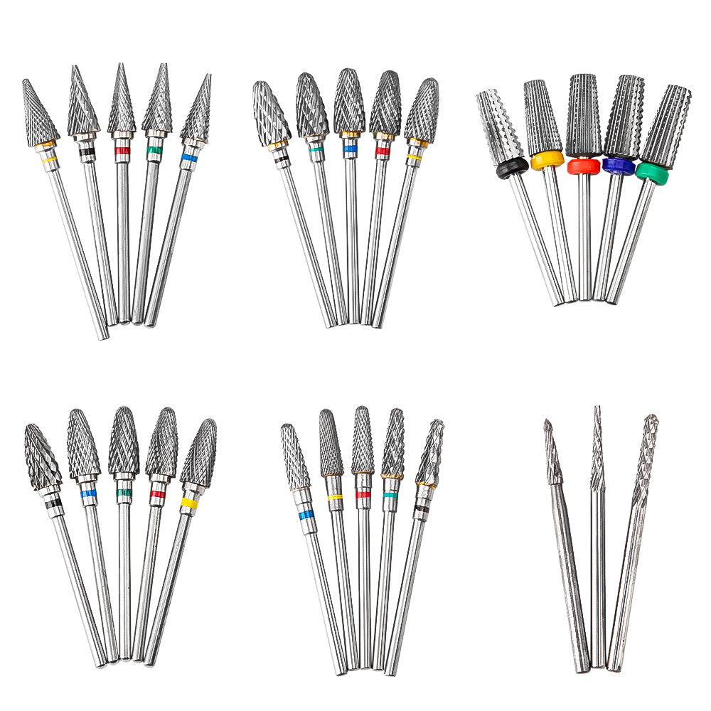 Electric Manicure Drill Bit Set By Dmoley Ceramic Nail Burr Cutter For Acrylic Nails Pedicure Tools 2