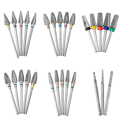 Electric Manicure Drill Bit Set By Dmoley Ceramic Nail Burr Cutter For Acrylic Nails Pedicure Tools 2