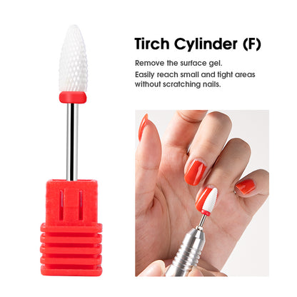 Electric Manicure Drill Bit Set By Dmoley Ceramic Nail Burr Cutter For Acrylic Nails Pedicure Tools 4