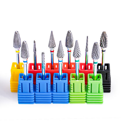 Electric Manicure Drill Bit Set By Dmoley Ceramic Nail Burr Cutter For Acrylic Nails Pedicure Tools 5
