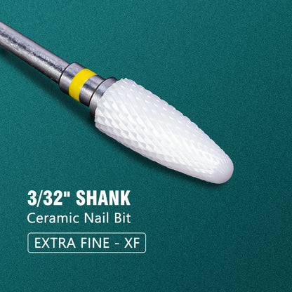 Electric Manicure Drill Bit Set By Dmoley Ceramic Nail Burr Cutter For Acrylic Nails Pedicure Tools 18